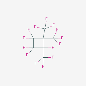 molecular formula C7F14 B12570953 Cyclobutane, pentafluorotris(trifluoromethyl)- CAS No. 444883-26-5