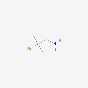 molecular formula C4H10BrN B12570965 2-Bromo-2-methyl-1-propanamine 