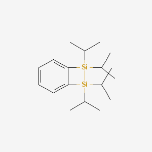 molecular formula C18H32Si2 B12571013 7,8-Disilabicyclo[4.2.0]octa-1,3,5-triene, 7,7,8,8-tetrakis(1-methylethyl)- CAS No. 176789-90-5