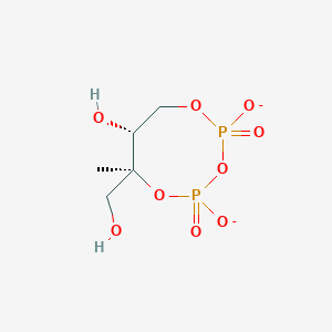 2-C-methyl-D-erythritol 2,4-cyclic diphosphate(2-)