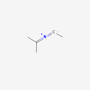 molecular formula C5H9N B1257108 ethylidene(propan-2-ylidene)azanium 