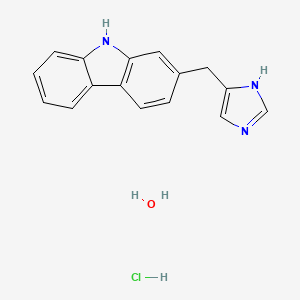 2-(1H-imidazol-5-ylmethyl)-9H-carbazole;hydrate;hydrochloride
