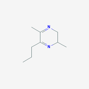 molecular formula C9H16N2 B12571108 3-Propyl-2,5-dimethyl-5,6-dihydropyrazine 