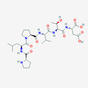 molecular formula C29H48N6O10 B12571121 L-Prolyl-L-leucyl-L-prolyl-L-valyl-L-threonyl-L-aspartic acid CAS No. 194658-64-5