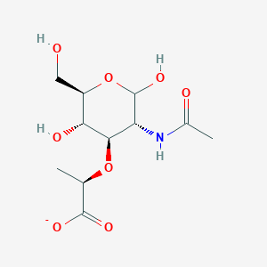 2-acetamido-3-O-[(1R)-1-carboxylatoethyl]-2-deoxy-D-glucopyranose