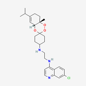 6-Isopropyl-N-[2-[(7-chloroquinoline-4-yl)amino]ethyl]-8abeta-methyl-4abeta,7,8,8a-tetrahydrospiro[1,2,4-benzotrioxin-3,1'-cyclohexane]-4'-amine