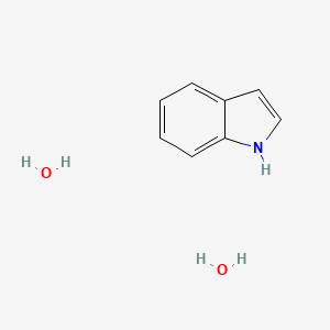 molecular formula C8H11NO2 B12571260 1H-Indole--water (1/2) CAS No. 182195-88-6