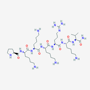 molecular formula C40H79N15O7 B12571282 L-Prolyl-L-lysyl-L-lysyl-L-lysyl-N~5~-(diaminomethylidene)-L-ornithyl-L-lysyl-L-valinamide CAS No. 337516-16-2