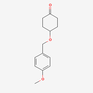 molecular formula C14H18O3 B12571333 4-(4-Methoxybenzyloxy)cyclohexanone CAS No. 181634-04-8