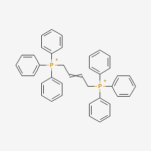 molecular formula C40H36P2+2 B12571344 Phosphonium, 2-butene-1,4-diylbis[triphenyl- CAS No. 554419-94-2