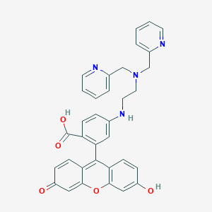 4-[(2-{Bis[(pyridin-2-YL)methyl]amino}ethyl)amino]-2-(6-hydroxy-3-oxo-3H-xanthen-9-YL)benzoic acid