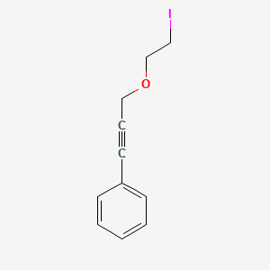 molecular formula C11H11IO B12571388 Benzene, [3-(2-iodoethoxy)-1-propynyl]- CAS No. 193091-57-5