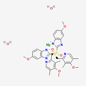 molecular formula C34H40MgN6O8S2 B1257141 Esomeprazole magnesium salt CAS No. 217087-10-0