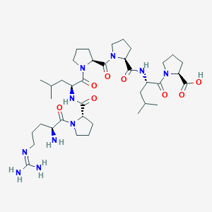 molecular formula C38H64N10O8 B12571439 N~5~-(Diaminomethylidene)-L-ornithyl-L-prolyl-L-leucyl-L-prolyl-L-prolyl-L-leucyl-L-proline CAS No. 176860-84-7