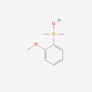 molecular formula C9H14O2Si B12571452 Dimethyl(2-methoxyphenyl)silanol CAS No. 609353-74-4