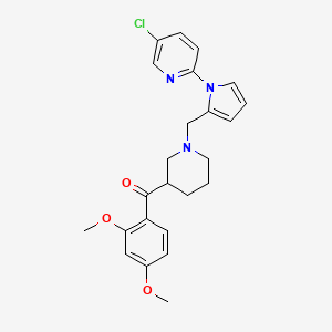 [1-[[1-(5-Chloro-2-pyridinyl)-2-pyrrolyl]methyl]-3-piperidinyl]-(2,4-dimethoxyphenyl)methanone