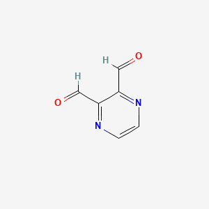 molecular formula C6H4N2O2 B12571530 Pyrazine-2,3-dicarbaldehyde CAS No. 194409-42-2