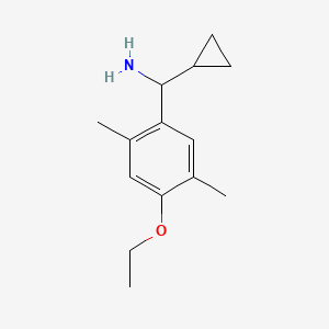 molecular formula C14H21NO B12571592 1-Cyclopropyl-1-(4-ethoxy-2,5-dimethylphenyl)methanamine CAS No. 535926-66-0