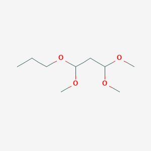 molecular formula C9H20O4 B12571610 Propane, 1,1,3-trimethoxy-3-propoxy- CAS No. 603151-65-1