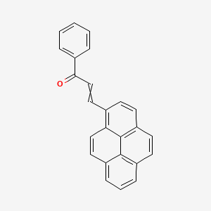 molecular formula C25H16O B12571627 1-Phenyl-3-(pyren-1-yl)prop-2-en-1-one CAS No. 192750-08-6