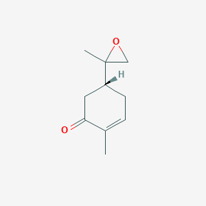 molecular formula C10H14O2 B12571666 2-Cyclohexen-1-one, 2-methyl-5-(2-methyloxiranyl)-, (5R)- CAS No. 294634-40-5