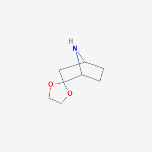 molecular formula C8H13NO2 B12571704 Spiro[7-azabicyclo[2.2.1]heptane-2,2'-[1,3]dioxolane] CAS No. 355137-55-2