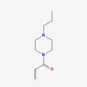 molecular formula C10H18N2O B12571719 Piperazine, 1-(1-oxo-2-propenyl)-4-propyl-(9CI) 