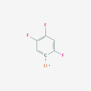molecular formula C6H2F3Li B12571731 lithium;1,2,4-trifluorobenzene-5-ide CAS No. 631899-54-2