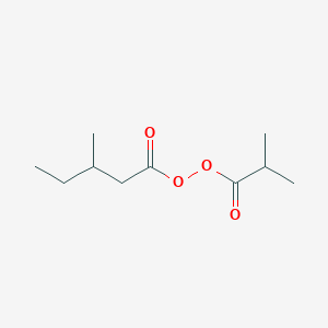 molecular formula C10H18O4 B12571735 2-Methylpropanoyl 3-methylpentaneperoxoate CAS No. 193889-56-4