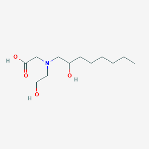 molecular formula C12H25NO4 B12571757 N-(2-Hydroxyethyl)-N-(2-hydroxyoctyl)glycine CAS No. 188776-49-0
