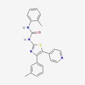 molecular formula C23H20N4OS B12571777 N-(2-Methylphenyl)-N'-[4-(3-methylphenyl)-5-(pyridin-4-yl)-1,3-thiazol-2-yl]urea CAS No. 325769-34-4