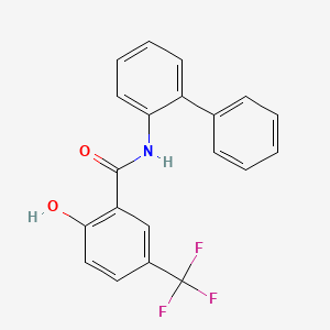 molecular formula C20H14F3NO2 B12571782 N-([1,1'-Biphenyl]-2-yl)-2-hydroxy-5-(trifluoromethyl)benzamide CAS No. 634186-75-7