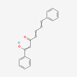 molecular formula C19H16O2 B12571815 1-Hydroxy-1,7-diphenylhepta-1,4,6-trien-3-one CAS No. 630128-15-3