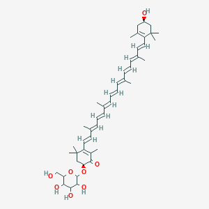 molecular formula C46H64O8 B1257184 Adonixanthin 3-glucoside 
