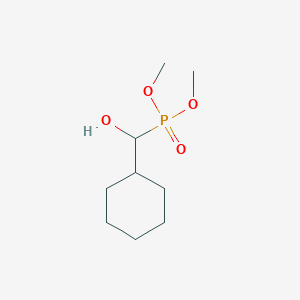 molecular formula C9H19O4P B12571855 Phosphonic acid, (cyclohexylhydroxymethyl)-, dimethyl ester CAS No. 191866-50-9