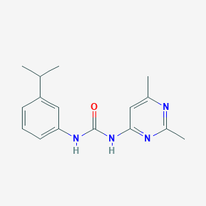 molecular formula C16H20N4O B12571889 N-(2,6-Dimethylpyrimidin-4-yl)-N'-[3-(propan-2-yl)phenyl]urea CAS No. 639849-86-8