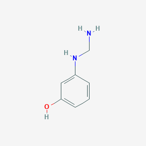 molecular formula C7H10N2O B12571931 3-[(Aminomethyl)amino]phenol CAS No. 500304-30-3