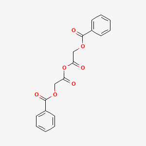 molecular formula C18H14O7 B12571943 Acetic acid, (benzoyloxy)-, anhydride CAS No. 192775-63-6