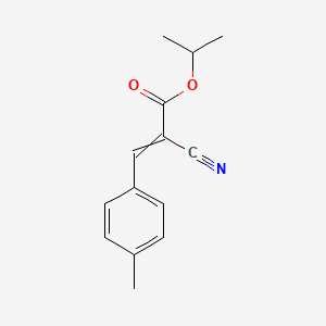 molecular formula C14H15NO2 B12571974 Propan-2-yl 2-cyano-3-(4-methylphenyl)prop-2-enoate CAS No. 199802-09-0