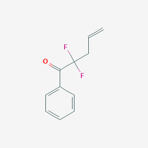 molecular formula C11H10F2O B012572 2,2-Difluoro-1-phenylpent-4-en-1-one CAS No. 100699-89-6