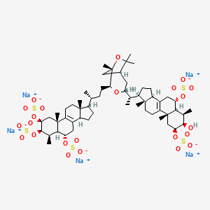 molecular formula C56H85Na5O23S5 B1257201 Hamigerol B 