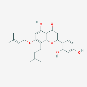 molecular formula C25H28O6 B1257209 Sophoraflavanone L 