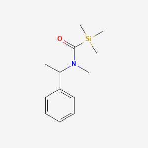 molecular formula C13H21NOSi B12572151 Silanecarboxamide, N,1,1,1-tetramethyl-N-(1-phenylethyl)- CAS No. 632358-69-1