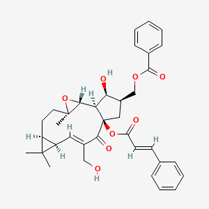 molecular formula C36H40O8 B1257234 latilagascene E 