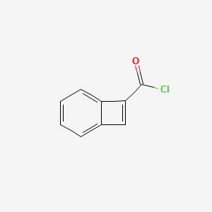 molecular formula C9H5ClO B12572406 Bicyclo[4.2.0]octa-1(8),2,4,6-tetraene-7-carbonyl chloride CAS No. 300544-16-5