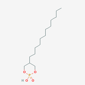 molecular formula C15H31O4P B12572437 5-Dodecyl-2-hydroxy-1,3,2lambda~5~-dioxaphosphinan-2-one CAS No. 194147-98-3