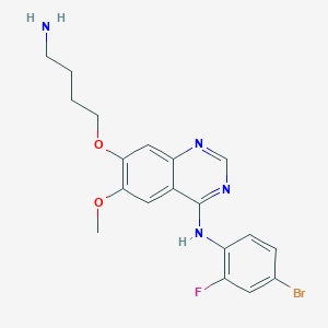 molecular formula C19H20BrFN4O2 B1257245 7-(4-aminobutoxy)-N-(4-bromo-2-fluorophenyl)-6-methoxyquinazolin-4-amine 