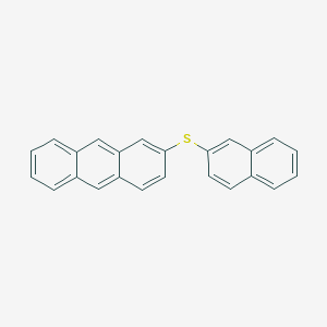 molecular formula C24H16S B12572452 2-[(Naphthalen-2-yl)sulfanyl]anthracene CAS No. 189882-99-3