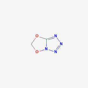 molecular formula C2H2N4O2 B12572681 6H-[1,4,2]Dioxazolo[2,3-d]tetrazole CAS No. 634198-36-0