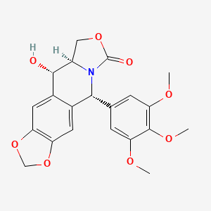 molecular formula C21H21NO8 B1257272 2-Azapodophyllotoxin 